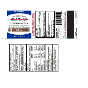 Marlex Sennosides Laxative 8.6mg Tablet, 100 Ct - 1 of 1