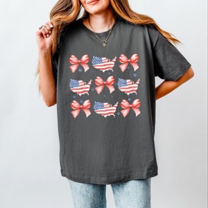 Simply Sage Market Patriotic America Stacked Coquette Heavyweight Tee - 1 of 4