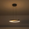 Rennnsan Nelwynne 15"W Geometric Wooden Mid-Century Modern LED Dimmable Chandelier in Black - 3 of 4