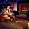 Tangkula 20" Electric Fireplace Log Set Heater with Adjustable Temp Overheating Protection Realistic Birch Wood Ember Bed - 2 of 4