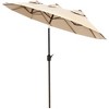 Outsunny 9.5' Double-sided Patio Umbrella with 3 Air Vents, Tilt and Crank, Outdoor Umbrella - 4 of 4
