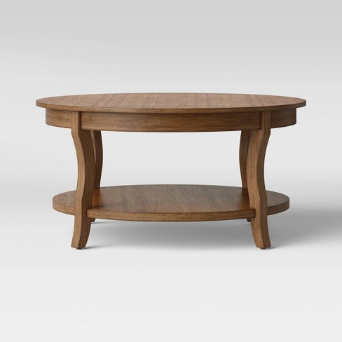 Shelburne Round Coffee Table Natural, Light Wood Round Coffee Table Target