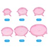 Unique Bargains Reusable Silicone Stretch Lids for Bowls and Food Covers 3 Sets - 3 of 4
