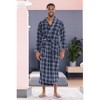 ADR Men's Robe, Plush Fleece Hooded Bathrobe Man, Long Warm Cozy Bath Robe Man - 2 of 4