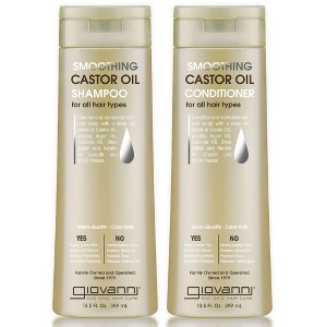 Giovanni Smoothing Castor Oil Shampoo &  Conditioner - All Hair Types, Moisturize Hair & Scalp,  13.5 oz (DUO SET) Kit - 1 of 4