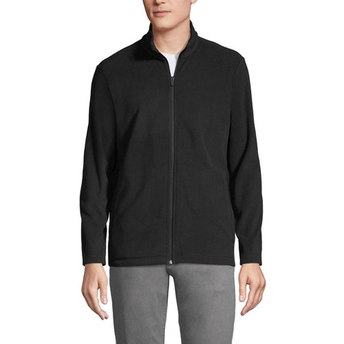 Lands End Men s Thermacheck 100 Fleece Jacket Medium Black