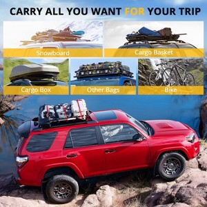 Roof Rack Cross Bars, Roof Bars Compatible with 2019-2022 Toyota RAV4 Crossbars for Rooftop Cargo Carrier, Luggage, Kayak, Bike, Snowboard - 1 of 4