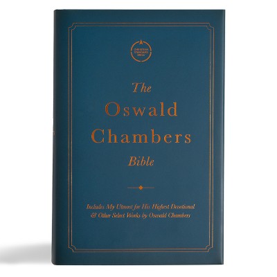 CSB Oswald Chambers Bible, Cloth Over Board - by  Csb Bibles by Holman (Hardcover)