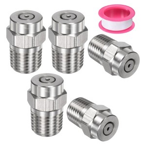 Unique Bargains Stainless Steel Durable Corrosion Resistant Pressure Washer Nozzles 5 Pcs - 1 of 4