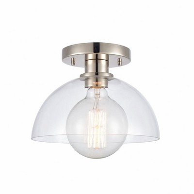 Elk Home Julian 1 - Light Semi-Flush Mount in  Polished Nickel