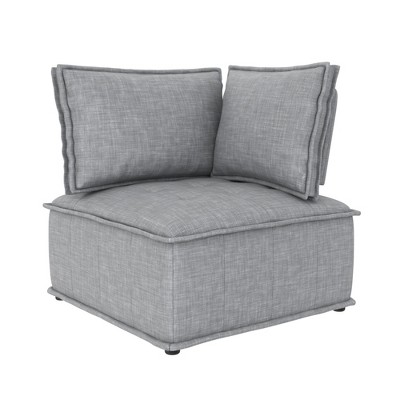 DHP Darcy Corner Chair for Modular Sectional Sofa, Gray Linen