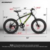 AENKYO 20 Inch Fat Tire Mountain Bike for Adults & Kids, 7-Speed All-Terrain Youth Bicycle Easy to Assemble for Outdoor Adventure Snow, Sand - 3 of 4