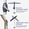 PAGED Rectangle Patio Umbrella Modern Market Umbrella with Lift, Tilt, Crank for Garden and Poolside, Umbrella Base Not Included - 3 of 4