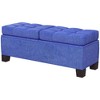 CAVINAS 46" Storage Bench Steel Frame Button Tufted Ottoman Bench for Bedroom and Entryway - 2 of 4