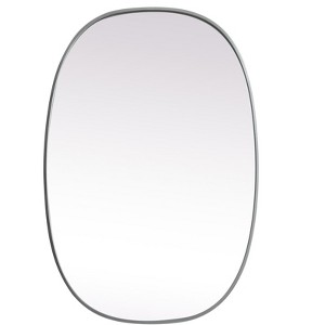 Elegant Lighting Metal Frame Oval Mirror 27x40 - 1 of 4