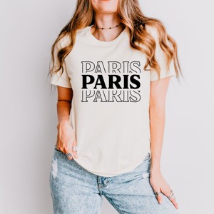 Simply Sage Market Paris Stacked Short Sleeve Tee - 1 of 4