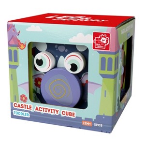 Leo and Friends Wooden Castle Activity Cube |Montessori Baby Wooden Activity Cube with Lights, Sounds & Shapes | Sensory Bead Maze for Toddlers 1-3 - 1 of 4