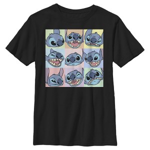 Boy's Lilo & Stitch Facial Expressions of Stitch T-Shirt - 1 of 4