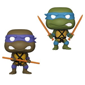 Funko Pop! 2 Pack TMNT with Weapons - Donatello #1554 & Leonardo #1555 - 1 of 3