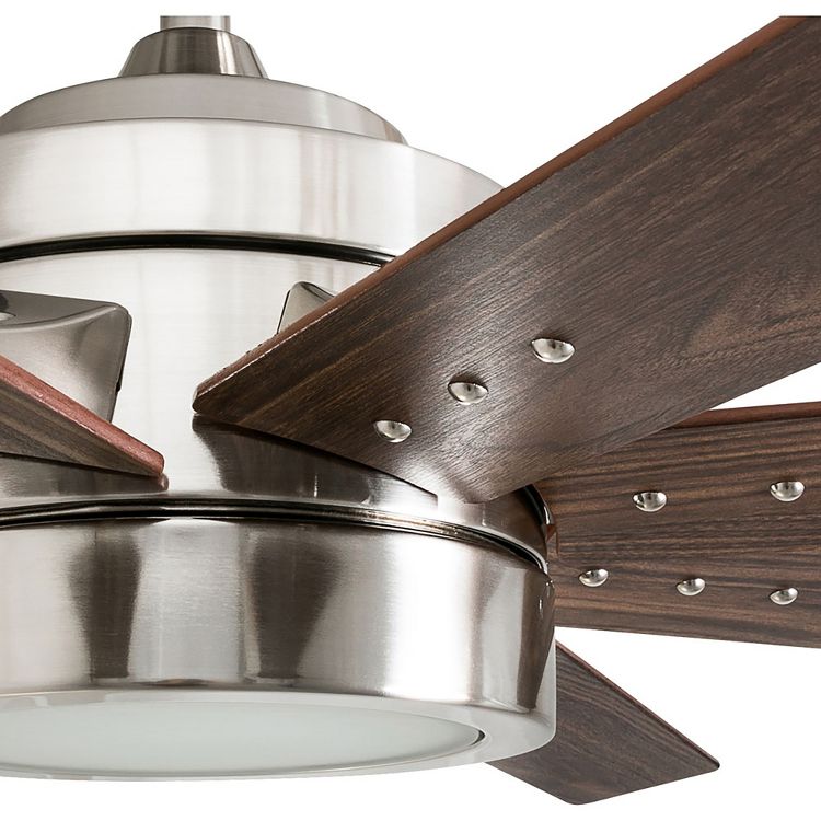 Honeywell Ceiling Fans Xerxes Modern 62 Inch Ceiling Fan with LED Light and Remote Control, Indoor Fan, 8 Contemporary Blades, Brushed Nickel, 3 of 6