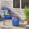 Metal Mesh Patio Stack Chair Blue - Room Essentials™ - 2 of 4