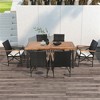Dracelo Set of 4 Patio Wicker Chairs with Soft Zippered Cushion - 4 of 4