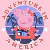 Girl's Peppa Pig Adventure in America T-Shirt - 2 of 4