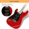 GLARRY 39" Left Handed Full Size Electric Guitar for Music Lover Beginner with 20W Amp and Accessories Pack Guitar Bag - 2 of 4