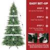 Vivatrees 12 Ft Prelit Artificial Christmas Tree With Warm White Lights , Metal Stand, Hinged Branches, Xmas Tree for Decor, Green - 4 of 4