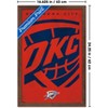 Trends International NBA Oklahoma City Thunder - Logo 25 Framed Wall Poster Prints - 3 of 4