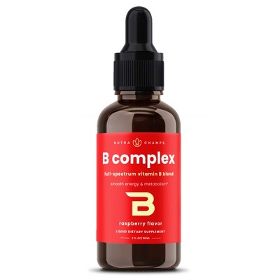 NutraChamps Vitamin B Complex Full Spectrum Liquid Drops- 2 fl oz