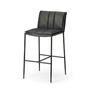 Maven Lane Gerard High Back Vegan Leather Bar Height Bar Stool - 1 of 4