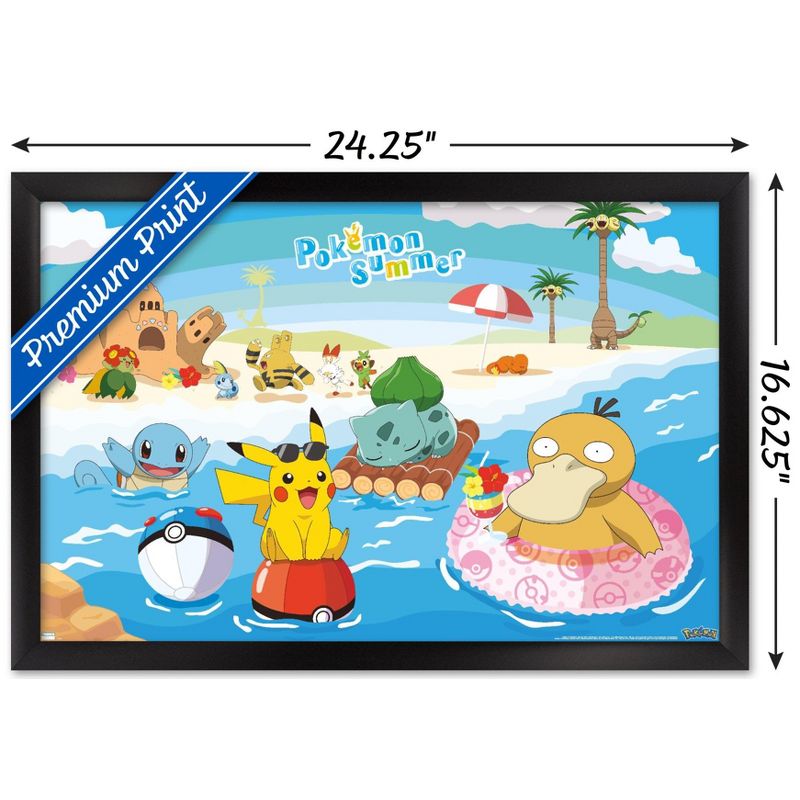 Trends International Pokémon - Summer Framed Wall Poster Prints, 3 of 7