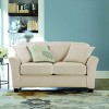 3pc Ultimate Stretch Suede Loveseat Slipcovers Cement - Sure Fit: Indoor Furniture Protector, Zipper Closure - 4 of 4