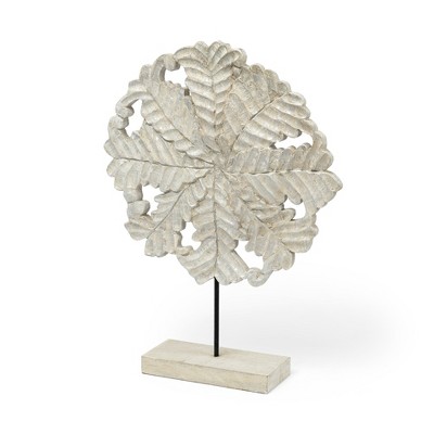 HomeRoots 22" White Metal Sculpture