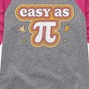Girls' - Instant Message - Easy As Pi Shirt Tail Raglan Graphic T-shirt - 2 of 4