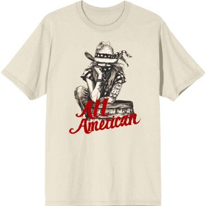 All American Cowgirl Adult Crew Neck Short Sleeve Tee - 1 of 2