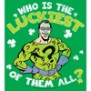 Juniors Womens Batman St. Patrick's Day Riddler Who is the Luckiest of Them All? T-Shirt - 2 of 4