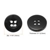 Unique Bargains Resin Craft DIY Round Flat 4-Hole Replacement Sewing Buttons 10 Pcs - 2 of 4