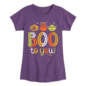 Girls' - Disney - Boo To You Fitted Short Sleeve Graphic T-Shirt - 1 of 4