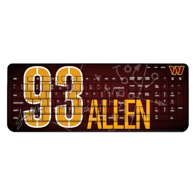 NFL Washington Commanders Players Game Tactic Wireless USB Keyboard