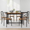 Oversart 7 Pieces Dining Set 7-Piece Kitchen Table Set Perfect for Kitchen, Breakfast Nook, Living Room Occasions - 2 of 4