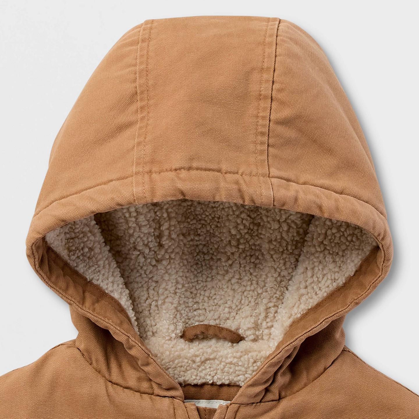 Пальто Cat & Jack Faux Shearling Lined Hooded Coat для мальчиков-малышей, цвет: Коричневый — фото 4