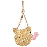 Meri Meri Cat Cross Body Straw Bag (Pack of 1)
