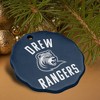 Drew University Rangers Logo Porcelain Scalloped Holiday Christmas Tree Ornament - 4 of 4