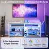 Bestier Gaming 55 Inch LED Tall TV Stand for 55/60/65 Inch TV - 3 of 4