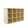 Factory Direct Partners Kids' 24" 12 Shelf Cubby Storage Cabinet Almond Maple Wood Laminate - 3 of 4