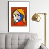 Marin Vaan Zaal Helene in Red Modern Female Metal Framed Art Print - Deny Designs - 2 of 4