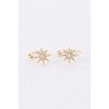 Slickblue Gold Star Helix Ear Clips, Faux Diamond Center, Small Cuff Earrings, Stylish Jewelry, 0.4" - 2 of 2
