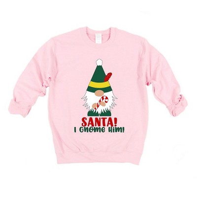 Simply Sage Market Women's Graphic Sweatshirt Santa I Gnome Him